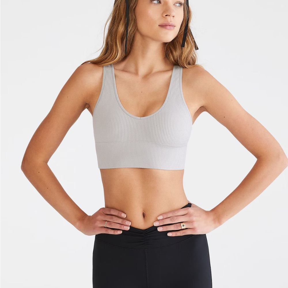 Women’s Aeropostale Glacier Seamless Scoop Long-Line Bralette Top Size XS
